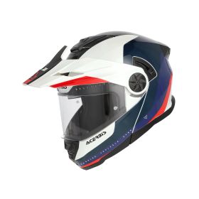 Casco modulare ACERBIS P/J Rider Graphic bianco/blu/rosso