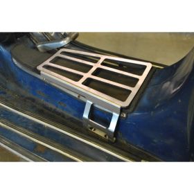 Support de bagages en acier inoxydable peint en noir MRP pour Vespa 125 VNB