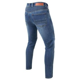 Pantaloni moto uomo REBELHORN EAGLE III slim fit blu slavato