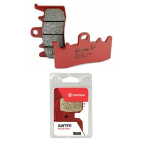 Kit de plaquettes de frein sinterisées BREMBO avant 07BB38SA et arrière 07BB20SP