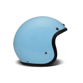Casco Jet Cafe Racer DMD RETRO Azzurro Lucido
