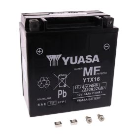 YUASA YTX16 vorgeladene Batterie 12V 14Ah