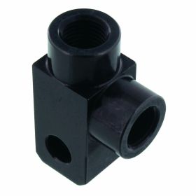 Sdoppiatore tubo freno 2 vie 90 gradi foros TYP832 3/8 UNF nero