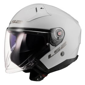 Casco Jet LS2 OF603 INFINITY II Solid Bianco Lucido
