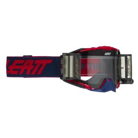 Masque cross LEATT Velocity 6.5 Roll-Off rouge bleu lentille claire 83%