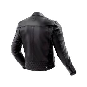 REBELHORN HUNTER II Black Leather Men's Motorcycle Jacket