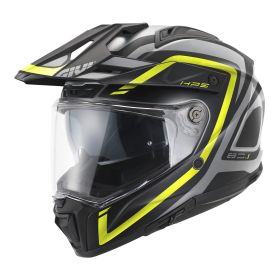 Casco enduro dual road GIVI 80.1 Apex nero grigio giallo