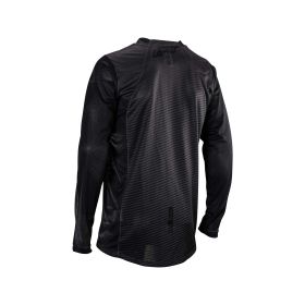 Maillot motocross LEATT Moto 4.5 X-Flow noir brillant filet élastique