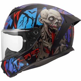 Integralhelm LS2 FF820 RAPID III ZOMBIE II schwarz rot blau