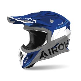 AIROH AVIATOR ACE 2 FURY Blue Glossy Cross Helmet