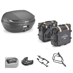 GIVI ARENA TECH top case bag CANYON smoked black 45/25L for CF MOTO 450MT