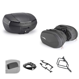 GIVI RIVIERA Top Case ST609+ Schwarz 46/25L für HONDA CB A HORNET