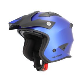 Jet Helm ACERBIS Jet Aria Metallic Mattblau