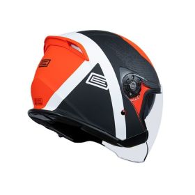 Casco Jet ORIGINE PALIO 2.0 BT HYPER rosso fluo/nero opaco