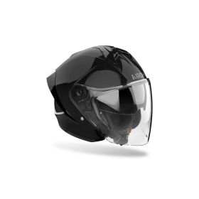 Casque Jet AIROH H 21 Noir Brillant