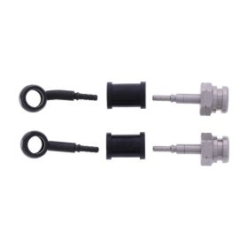 Tubes de ligne de frein JMP 2 en acier HBF-7046-H-MBK noir pour Suzuki AN 650 A