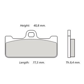 BREMBO Z04 M029Z04 sintered brake pads pair track