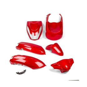 Kit 7 carene rosso STR8 Peugeot Kisbee