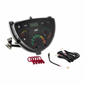 SIP Compteur de vitesse noir Chiffres blancs 130 km/h