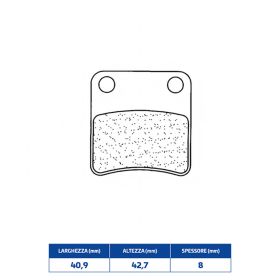 Plaquettes de frein CL BRAKES 3038SC paire en composé fritté