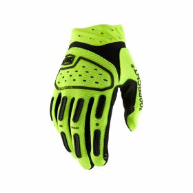 100% AIRMATIC 2 Motocross Gloves Fluorescent Yellow
