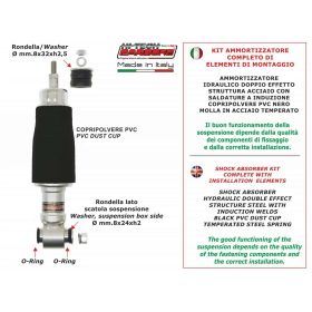 Ammortizzatore anteriore CIF Standard 200mm argento per Vespa 50/125
