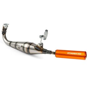 Marmitta completa STAGE 6 STREETRACE terminale arancio per Peugeot 103 Spx