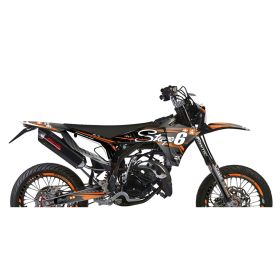 Kit de graphiques Stage6 Orange Deco pour Fantic Xm 50 après 2023