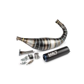 Stage6 Komplettauspuff R/T 80-90cc CNC Blau/Schwarz Minarelli AM6