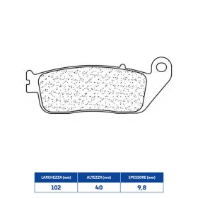 CL FREINS Jeu de plaquettes de frein en composé fritté pour HONDA