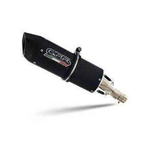 GPR Furore Black Slip-On Exhaust Catalytic Approved for Kawasaki Z250