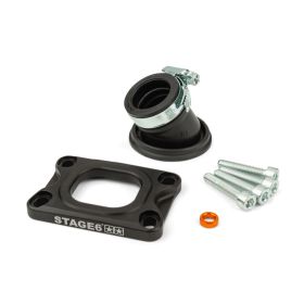 Collettore aspirazione STAGE6 360° nero per DELL ORTO/CP