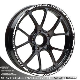 Motorrad felgenaufkleber IRIDEA DESIGN WHE-KTM-990-SPO-21-18-WH