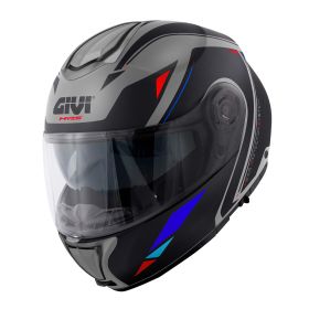Casco modulare GIVI X26 Square grigio nero rosso