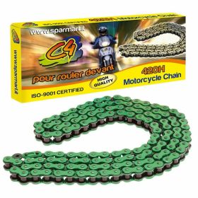 C4 reinforced transmission chain pitch 420 links 134 green
