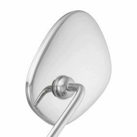 Specchietto manubrio sinistro PREMIUM QUALITAT M8 cromato 110x85mm