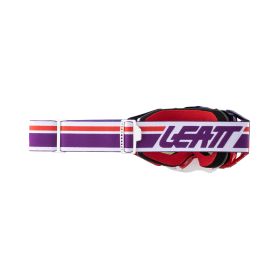 Masque cross LEATT Velocity 6.5 Iriz SunDown rouge lentille violette 30%