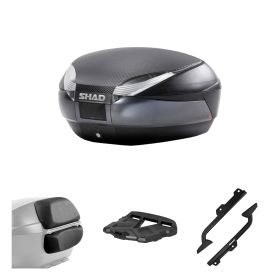 SHAD SH48 Top case kit grey carbon cover for CFMOTO 450/700 MT / 800 MTX