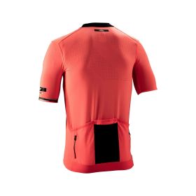 LEATT Endurance 5.0 Maillot Cargo VTT Rose Néon avec 4 Poches et UPF 50