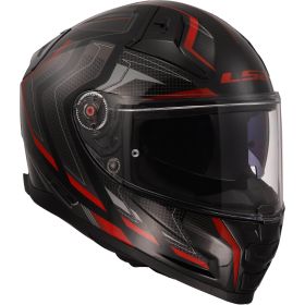Casco Integrale LS2 FF811 VECTOR II Alizer Nero Lucido Rosso