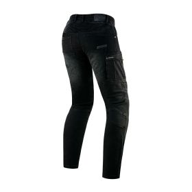 Pantalons de moto pour hommes REBELHORN VANDAL en denim noir