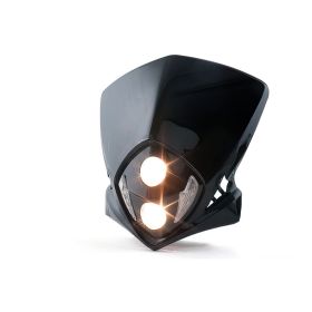 Str8 Schwarze Scheinwerferabdeckung mit LED für KTM Duke II