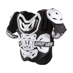 Pettorina moto LEATT 5.5 Pro bianco nero certificazione CE