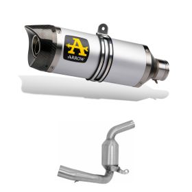 ARROW Thunder Aluminium-Auspuffkit mit Katalysatoranschluss für KTM RC 125