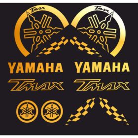 SET 12 ADESIVI ORO GRAFICA CARENA DECALS