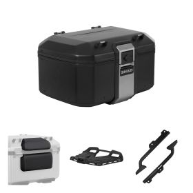 SHAD TERRA TR55 Topcase-Kit Schwarz Edition für HONDA CB 500 X / NX 500
