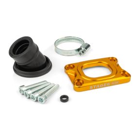 Collettore aspirazione STAGE6 360° dorato per DELL ORTO/CP