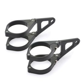 Supporto lampada DAYTONA 49mm corto alluminio nero