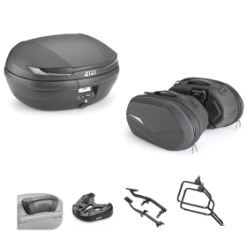 Kit GIVI bauletto ARENA TECH borsa ST609+ nero fumè 45/25L per HONDA CB A HORNET