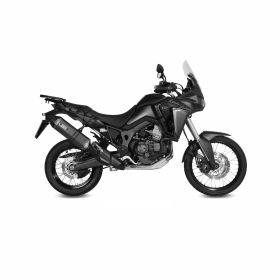 MIVV Speed Edge Black Slip-on Auspuff genehmigt für HONDA CRF 1000 L Africa Twin